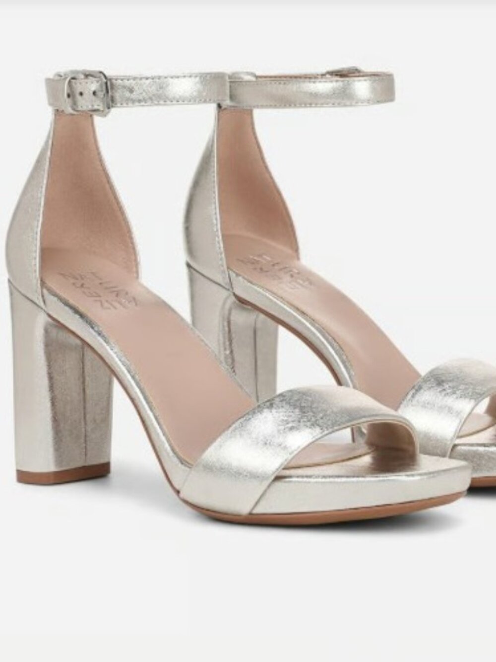 Naturalizer Joy Sandal - Pewter Metallic - Size 7.5